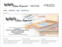 Tablet Screenshot of mascofabrics.com
